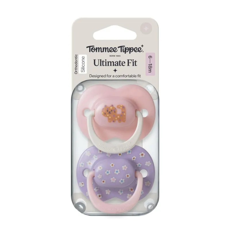 Tommee Tippee Ultimate Fit Pacifier 6-18 months 2 Pack,