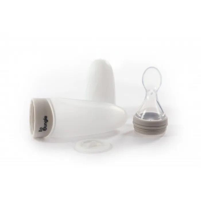 B-Food Dispenser Silicone Grey