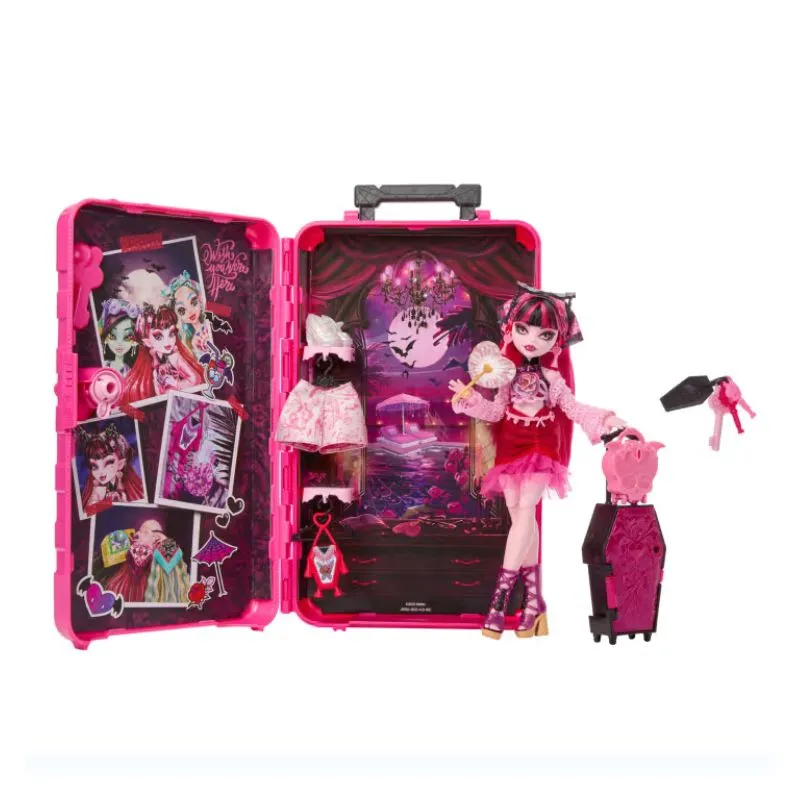 Monster High Skulltimate Secrets Gore-Geous Oasis Playset, Draculaura Doll And Accessories