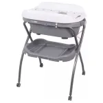 FreeOn Baby Bathtub with Changing Table Base Gray