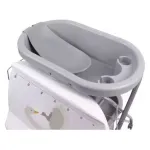 FreeOn Baby Bathtub with Changing Table Base Gray