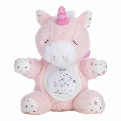 FreeOn Free2Play Soothing plush Unicorn with moving head, music and star projector