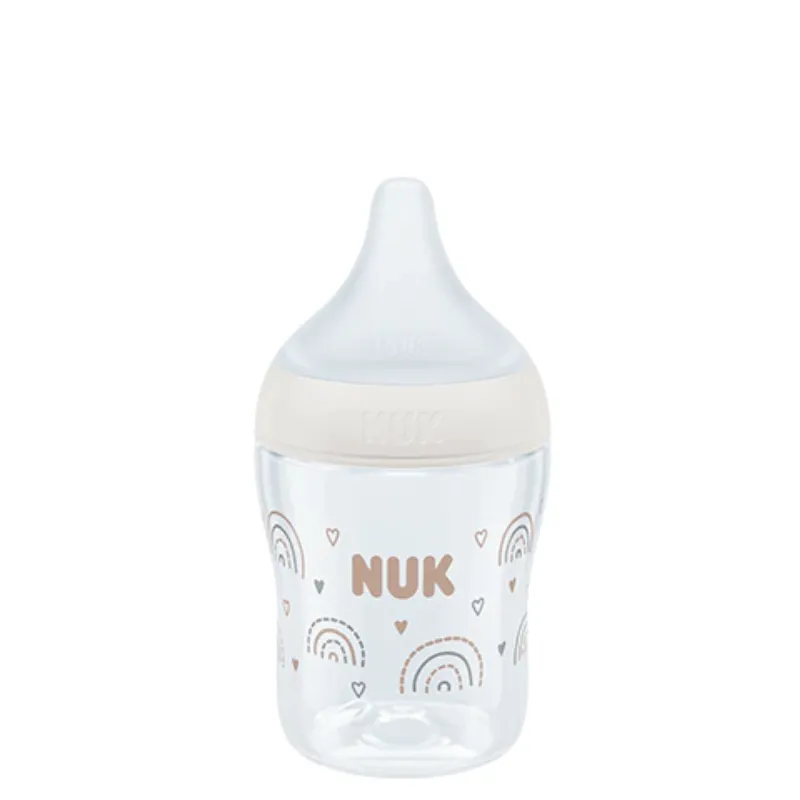 NUK Perfect Match Babby Bottle with soft silicone teat in White