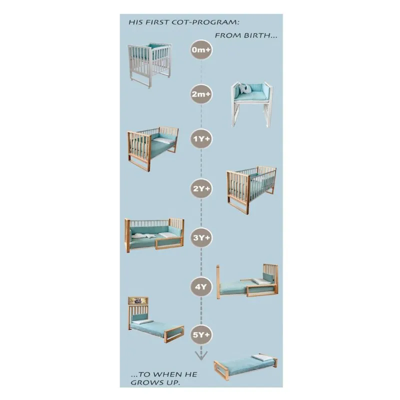 Italbaby Infinito White Crib