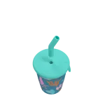 Kids Straw Cup 0.35 L Blue World