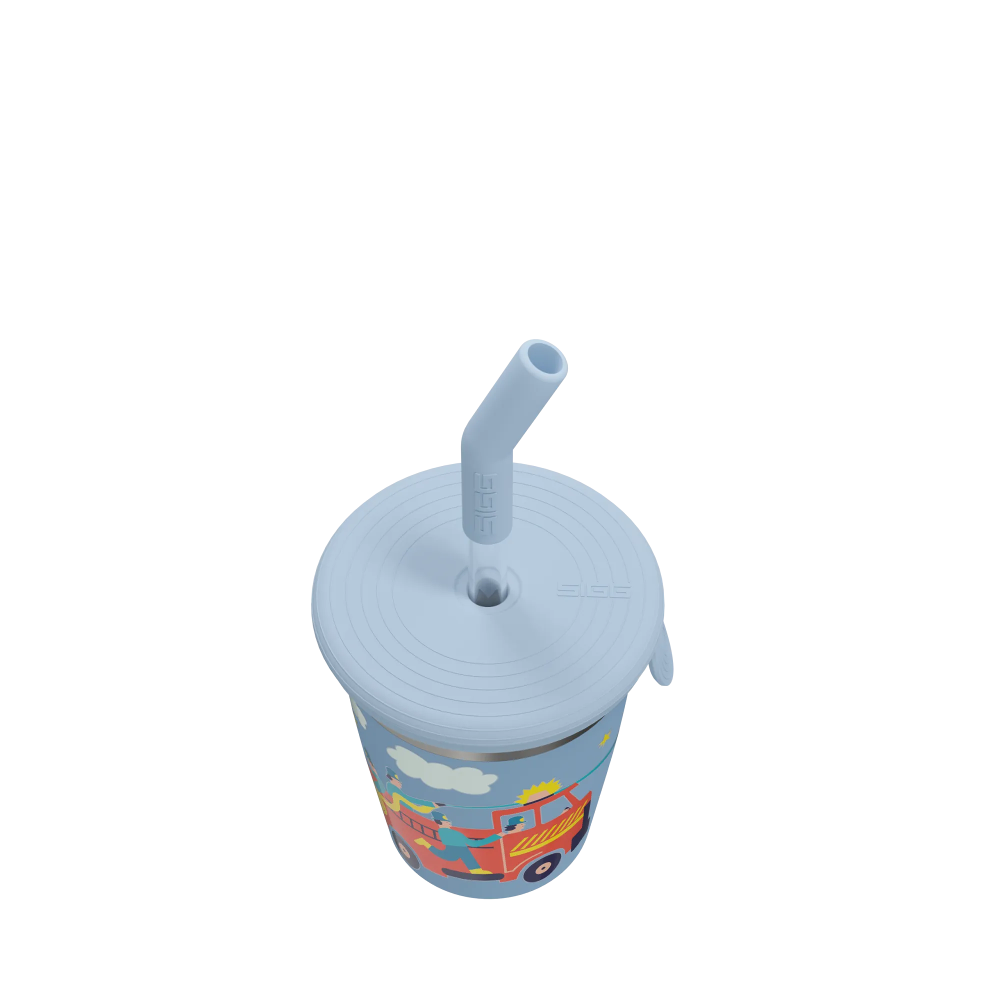Kids Straw Cup 0.35 L Pompier