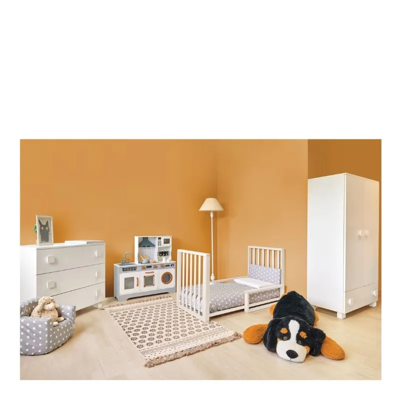 Italbaby Infinity Cot Choco White