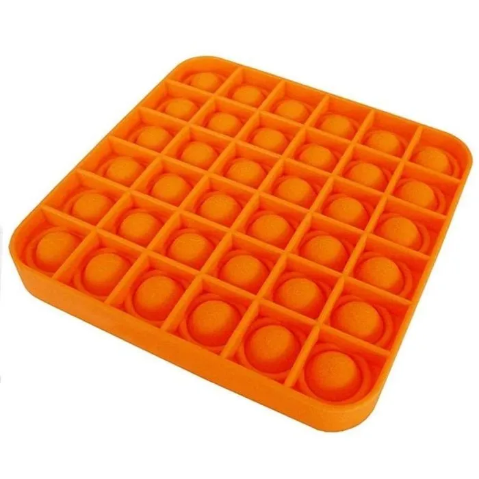 Silicone Pop Bubble Toys Orange