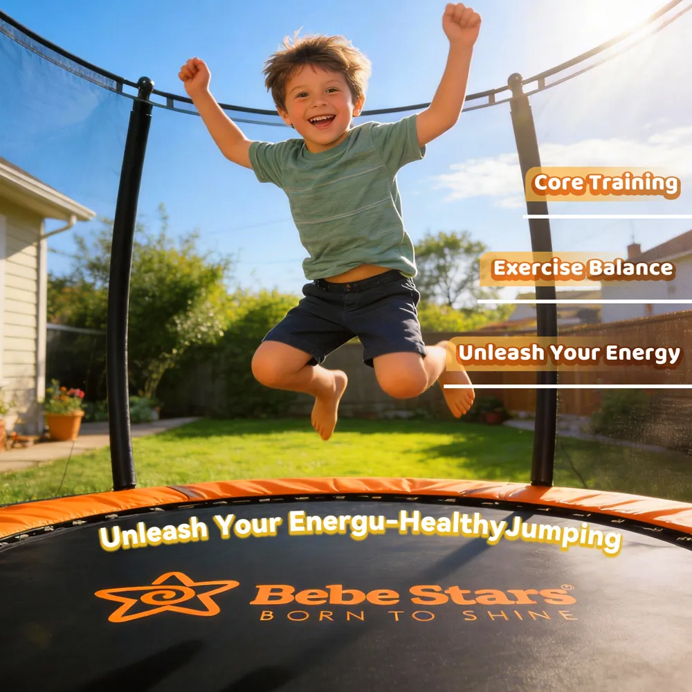 Bebe Stars Trampoline with Net 10FT (305cm)