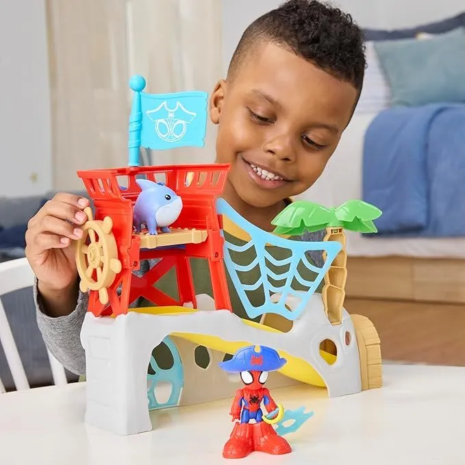 Marvel Spidey Amazing Friends Water-Webs Spidey Island Playset