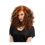Black and orange wavy wig