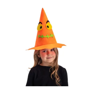 Pumpkin Child Hat In Plastic Fabric