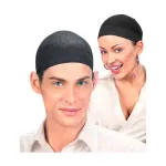 Set of 2 Black Color Wig Caps