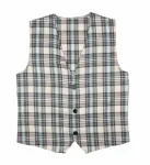 BEIGE TARTAN VEST