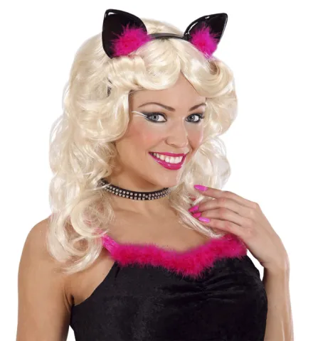 CAT EARS WITH FEATHERS