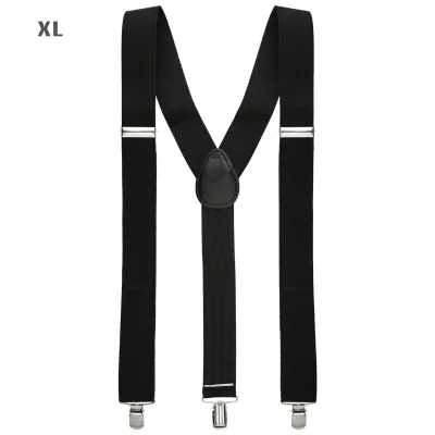 Black Braces - extra Long Up To 115-120 cm
