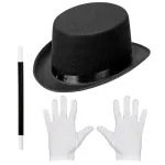MAGICIAN - top hat, gloves, magic wand