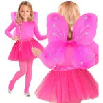MAGIC FAIRY Hot pink - tutu, wings, magic wand