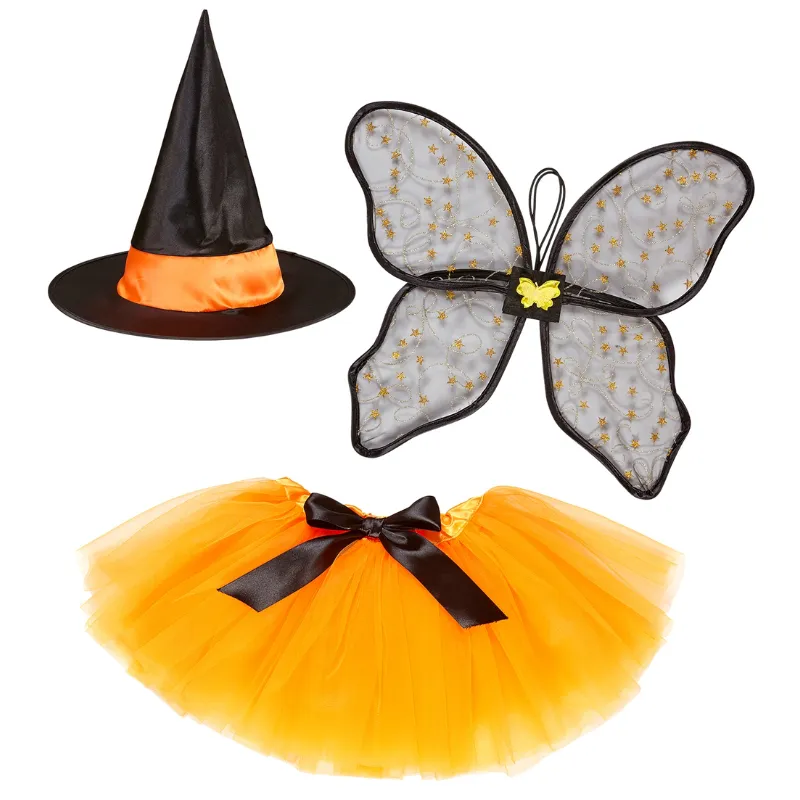 Witch Fairy - tutu, wings, hat