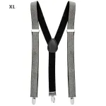 Braces Silver Lurex - extra long up to 115-120 cm