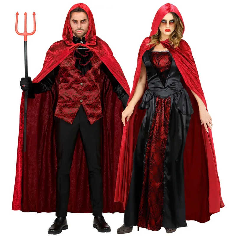 Cape Burgundy Hooded Velvet - 150cm