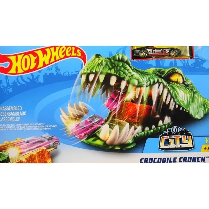 Hot Wheels Crocodile Crunch Track Set