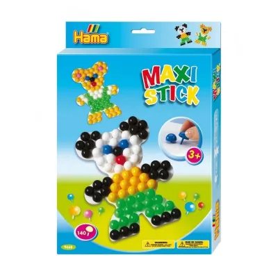 Hama Maxi Stick Pack with 140 Maxi Sticks & Squared Pinboard