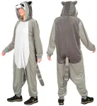 Plush Onesie Racoon