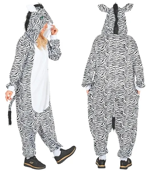 Plush Onesie Zebra