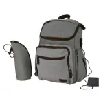 Mama bag with USB Pure Grey