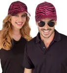 Pink Animalier Sequin Cap