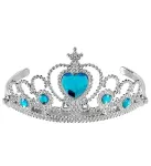 Silver Tiara with Turquoise Gems
