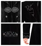 Black Velvet Gothic Coat