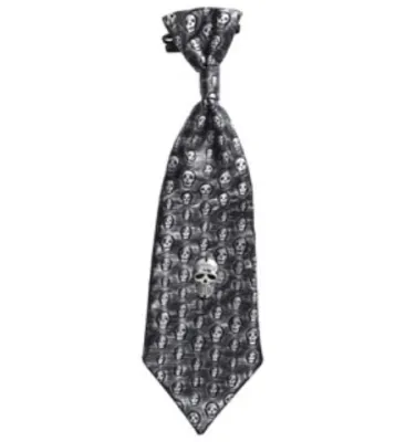 METALLIC SKULL TIE