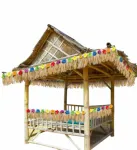 TROPICAL DECK FRINGE WITH HIBISCUS FLOWER