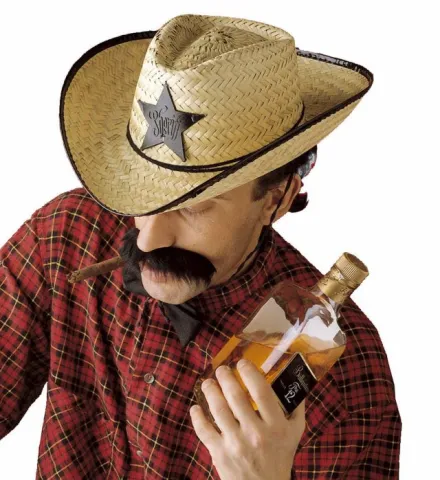 STRAW COWBOY HAT