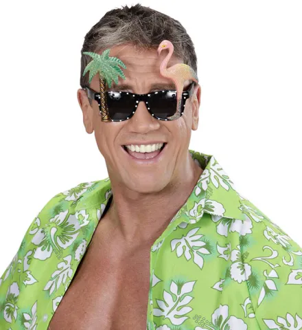 FLAMINGO TROPICAL GLASSES
