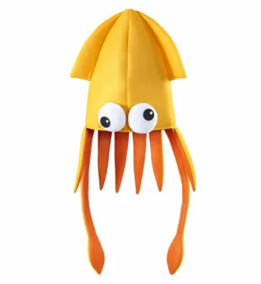 ORANGE GIANT SQUID HAT
