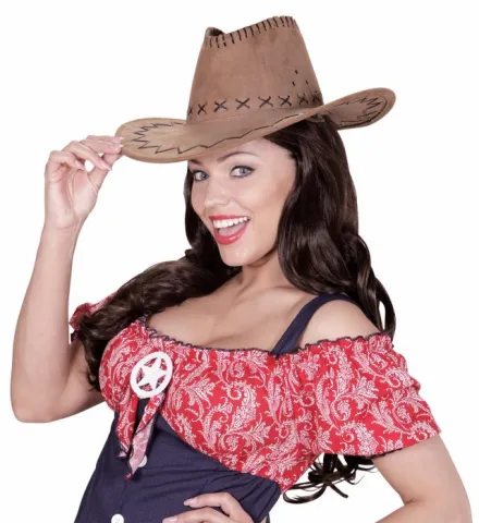 SUEDE LOOK COWBOY HAT unisex