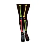 Neon Skeleton Pantyhose