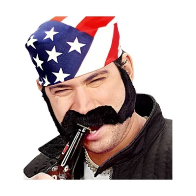 Adhesive Sideburns & Moustache