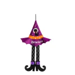 Hanging Purple Witch Hat Decoration