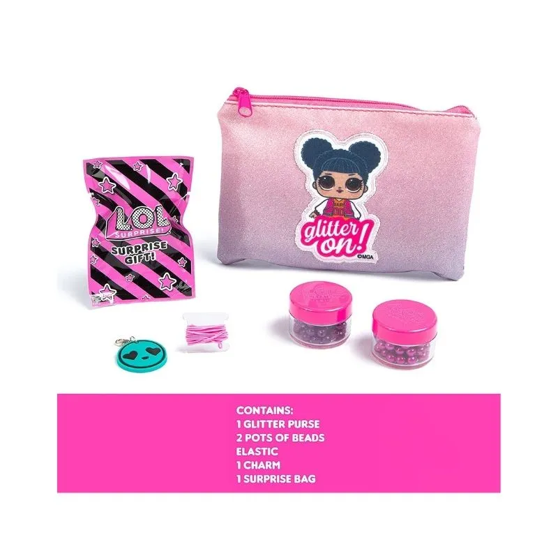 LOL Surprise Glitter Purse and Jewellery Set