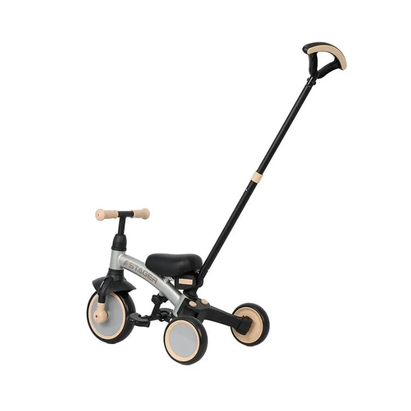 Qplay STAGER Silver Foldable Evolution Tricycle