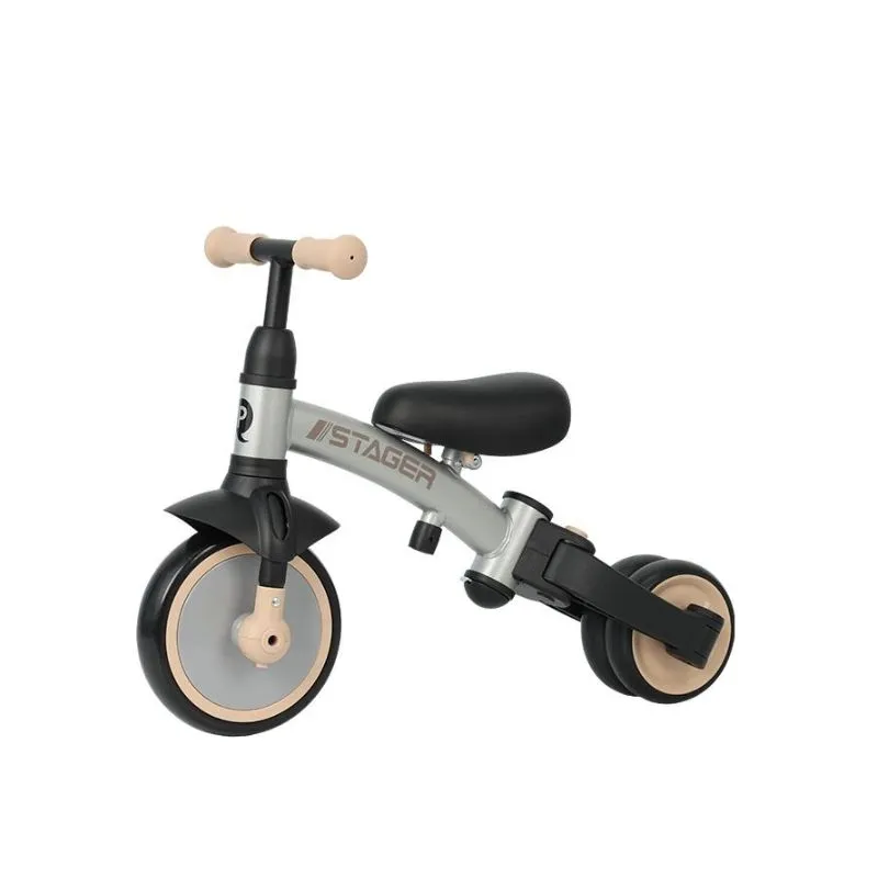 Qplay STAGER Silver Foldable Evolution Tricycle