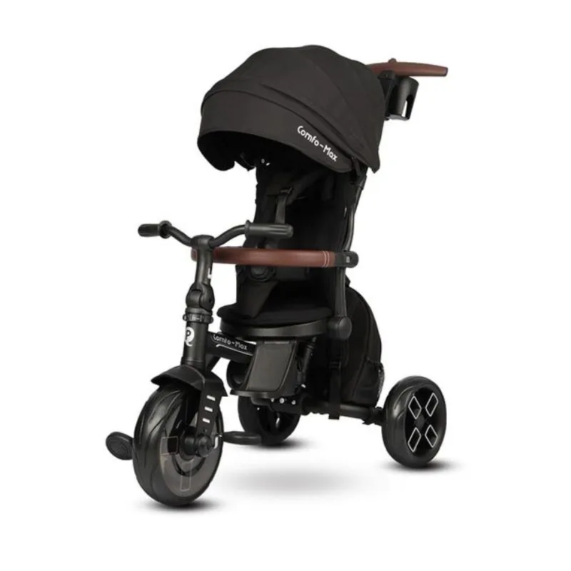 Qplay Comfo Max Ultra-Foldable Tricycle Black