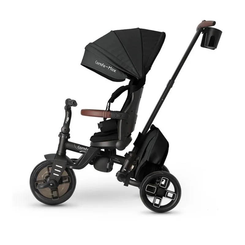 Qplay Comfo Max Ultra-Foldable Tricycle Black