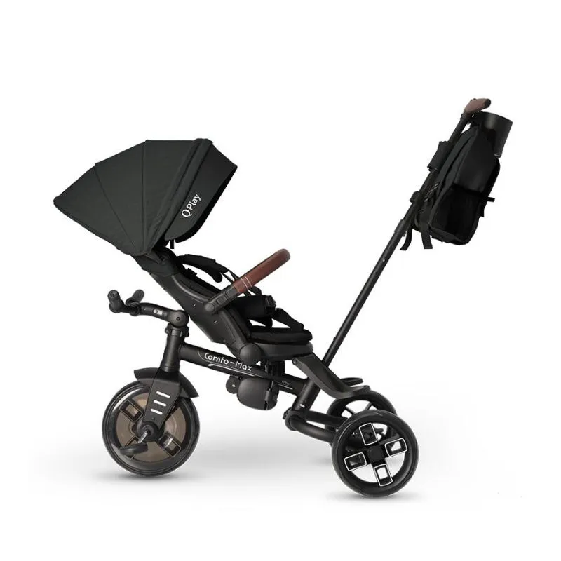 Qplay Comfo Max Ultra-Foldable Tricycle Black