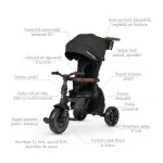 Qplay Comfo Max Ultra-Foldable Tricycle Black