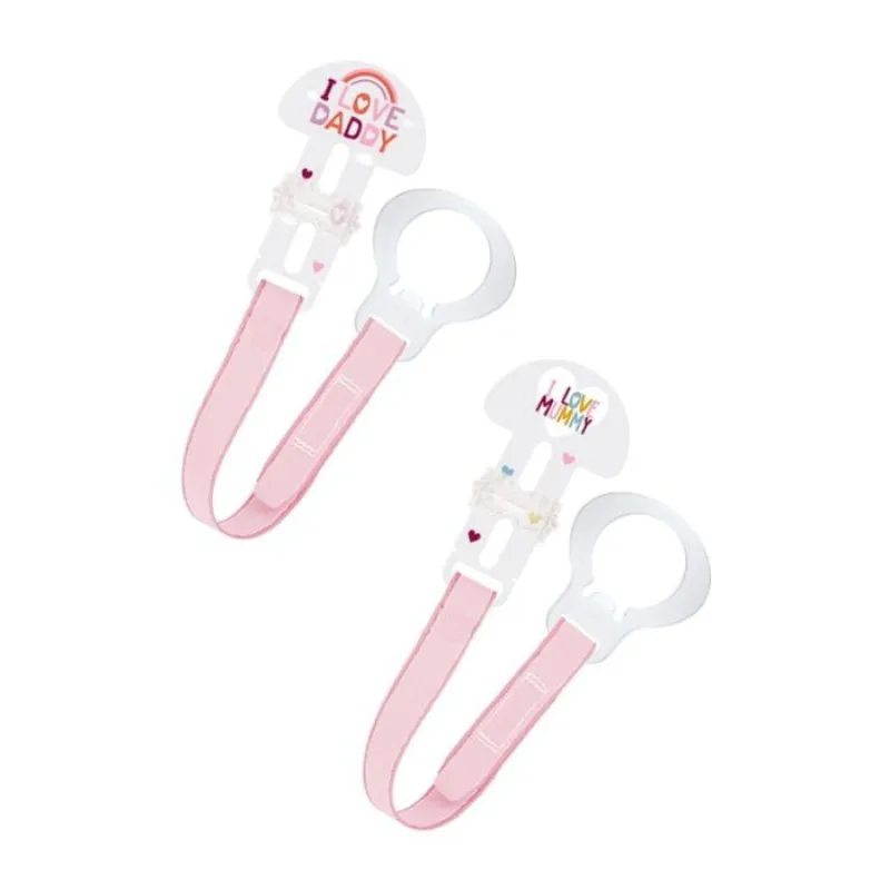 Mam Clip Set I Love Mummy / Daddy 0+m, 2 set